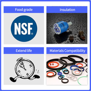 Seramik kartuş O halkalar için <span class=keywords><strong>PTFE</strong></span> yağlayıcı su geçirmez anti-sürtünme uzun ömürlü silikon gres - Product Image 3