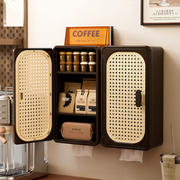 Étagères de rangement murales en plastique de style vintage, organisateur mural pour parfum, soins de la peau, porte-mouchoirs avec porte