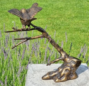 Statue de sculpture d'oiseaux en Bronze grandeur nature moderne pour la décoration intérieure artisanat abstrait personnalisé Sculpture en Bronze fournitures d'événement déco - Product Image 1