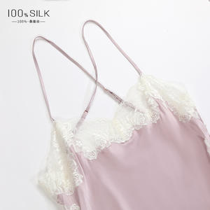 Vendita calda estate di alta qualità 100% di gelso abbigliamento <span class=keywords><strong>da</strong></span> <span class=keywords><strong>notte</strong></span> <span class=keywords><strong>da</strong></span> donna in raso sottoveste abito in <span class=keywords><strong>seta</strong></span> pura <span class=keywords><strong>camicia</strong></span> <span class=keywords><strong>da</strong></span> <span class=keywords><strong>notte</strong></span> in <span class=keywords><strong>pizzo</strong></span> Sexy di raso - Product Image 3