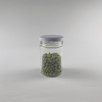 Transparan 250ml 500ml 730ml Honey Glass Jam Jar kaleng kaca acar dengan tutup logam