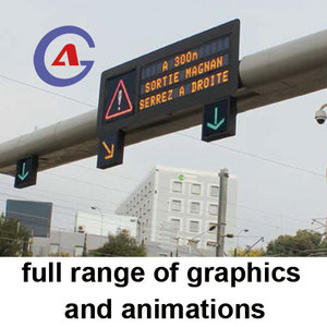 Full Color Outdoor Led Verkeerswaarschuwingssignalen Display Variabel Berichtbord - Product Image 4