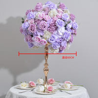 Bunga Bola Indah untuk Dekorasi Meja Pernikahan, Rangkaian Bunga Artifisial untuk Dekorasi dan Centerpiece Bridal Shower