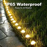 Guirlande lumineuse solaire LED 20 LED IP44 étanche pour jardin, allée, pelouse, extérieur, décoration de cour, patio, trottoir