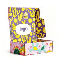 Boîte cadeau de luxe personnalisée avec poignée, en carton ondulé, design pliable, logo personnalisé, emballage cosmétique recyclable, vente en gros