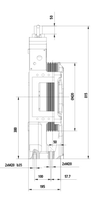 Ascenseur à câble plat 800-1050kg Type KONE XIZI FORVORDA à traction sans engrenage GETM 3.0G 1.0/1.5/1.75m/s Double frein 2:1