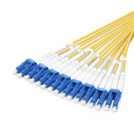 Kabel Patch Fiber Optik FTTH LC/UPC ke SC/UPC Panjang Sesuai Pesanan, Single dan Multi Mode OS2 9/125um Duplex