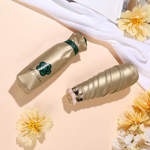 Sombrilla de Sol Yakou Mini, Plegable al 50%, Ultraligera, con Varillas de Aluminio, Apertura Manual, Uso en Viajes, Doble Propósito, Protección contra la Lluvia y el Sol - Product Image 1