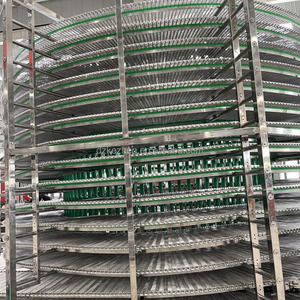 Çok katmanlı paslanmaz çelik Spiral kule konveyör bant otomatik pişirme soğutma gıda kaldırma Spiral konveyör hattı ile örgü kemer - Product Image 5