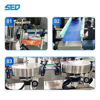 Machine d'étiquetage automatique à grande vitesse pour bouteilles rondes en plastique et verre, 0-150 pièces/min, durable