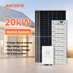 Sistema Ibrido di Energia Solare 20kW, Impianto Fotovoltaico Combinato On-Grid <span class=keywords><strong>e</strong></span> Off-Grid con Accumulo a Batteria - Product Image 1