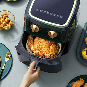 Freidora de aire antiadherente para hornear alimentos personalizada, revestimientos de papel pergamino, papel para hornear <span class=keywords><strong>Airfryer</strong></span> de tamaño <span class=keywords><strong>XL</strong></span> - Product Image 6