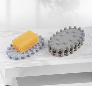 Jabonera de Silicona con Drenaje, Soporte para Jabón en Barra para Ducha, Baño y Fregadero de Cocina, Bandeja Auto-Drenante Tipo Cascada - Product Image 6