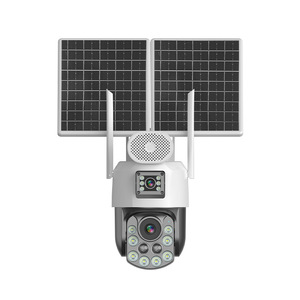 Cámara CCTV AOV con energía solar, 2MP, 1080P, 4 lentes, visión nocturna, seguridad exterior con almacenamiento en la nube y alarma móvil - Product Image 1