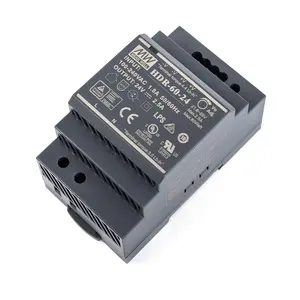 60W 5V Siêu Mỏng DIN Rail HDR-60-5 Meanwell Chuyển Đổi Nguồn Điện