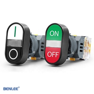 Benlee đôi 2 vị trí ON-OFF với đèn IP65 hình dạng không thấm nước 22mm push button chuyển - Product Image 4