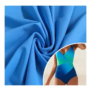 Nylon swimming Fabric in stock 40d nylon semi smooth 4 way high elastic waterproof swimming cloth knitted fabric