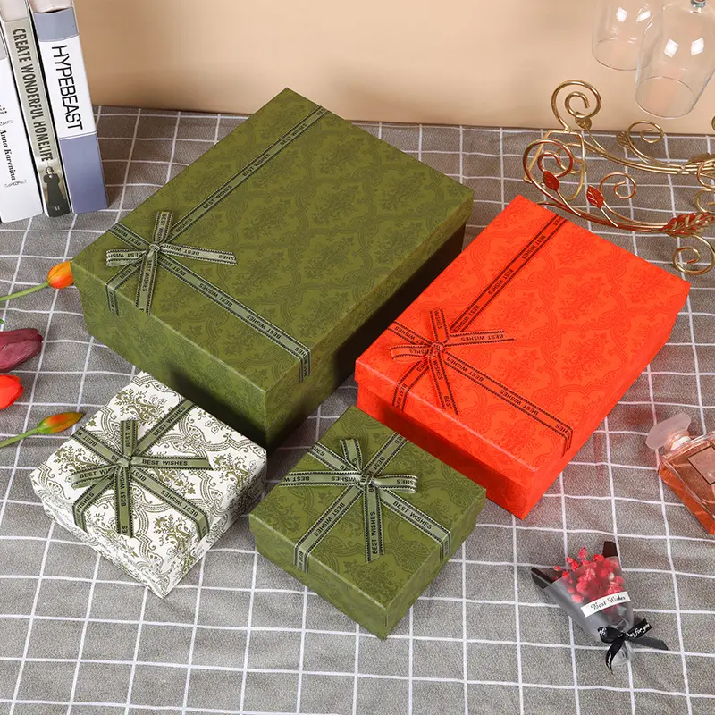 Eco-Vriendelijke Producten Op Maat Luxe Sieraden Kleur Papieren Doos Verpakking Voor Huwelijkscadeau