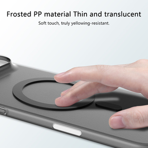 Custodia magnetica per telefono Ultra sottile opaca Anti-ingiallimento da 0.5mm per iPhone 17/17 aria/17 Pro/17 Promax foro grande - Product Image 5