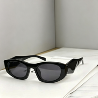 Lunettes de soleil rétro populaires, légères et transparentes, de haute qualité, avec verres dégradés bleus UV400, pour hommes et femmes, de marque de créateur