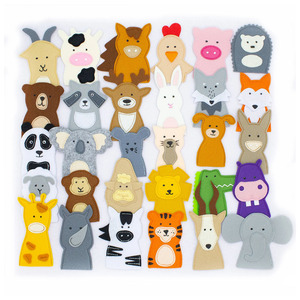 Ensemble de marionnettes à main à <span class=keywords><strong>faire</strong></span> soi-même Jouet éducatif en tissu feutre pour la narration - Product Image 3