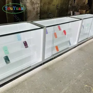 Vetrina da parete per il negozio di telefonia mobile da banco in vetro da esposizione per telefono cellulare