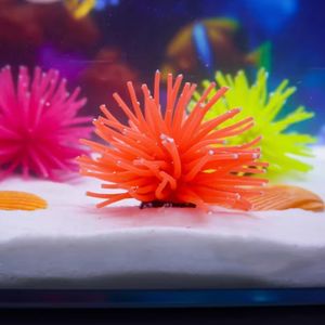 Groothandel Siliconen Zee-egels Vis <span class=keywords><strong>Aquarium</strong></span> Aquascape Kleurrijke Zachte <span class=keywords><strong>Aquarium</strong></span> Ornamenten Huisdier/<span class=keywords><strong>Aquarium</strong></span> Decoratie - Product Image 3