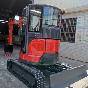 Motor de alta calidad 3,5 T 4 Ton Mini Excavadora con cabina AC excavadora de movimiento de tierras - Product Image 3