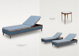 Ensemble de meubles d'extérieur de luxe imperméables pour le patio-Chaise longue pour hôtels, villas, plage, <span class=keywords><strong>piscine</strong></span>, cour et plage - Product Image 6