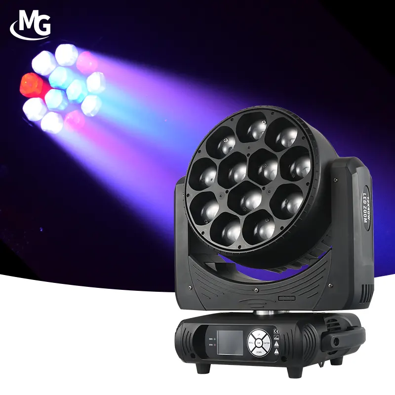 Groothandel Bee Eye 12X40W Rgbw 4in1 Dmx Control Led Zoom Wassen Moving Head Light