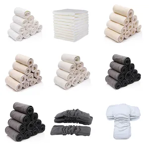 100% Fleece Liner Inserts Reusable Nappy Insert Natural Bamboo Material Washable Cloth Diaper Inserts for baby