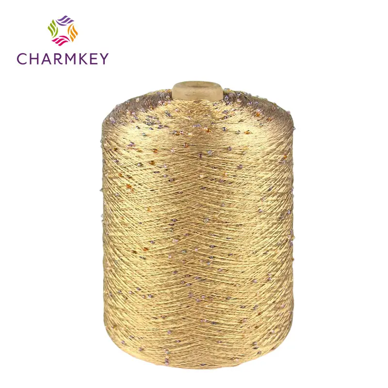 Charmkey ผลิตภัณฑ์ส่งออกร้อน5.2nm 3มม. เลื่อมพิเศษเส้นด้ายทำมือแฟนซีที่กำหนดเอง