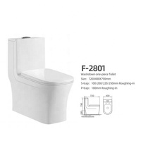WC monobloc à chasse directe avec siphon en S et en P, à double chasse, en céramique, à poser au sol, allongé, vente en gros