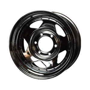 Hiace 200 Series Caravan NV350 <span class=keywords><strong>Roue</strong></span> CRAZY T-1 4 Pièces Set Tecchin Fer Étain Noir Blanc Chromé 16 <span class=keywords><strong>Pouces</strong></span> 17 <span class=keywords><strong>Pouces</strong></span> 35mm 40mm - Product Image 1