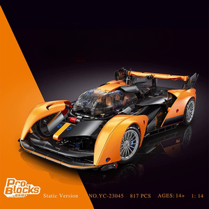 <span class=keywords><strong>Pro</strong></span> Blocks YC-23045 Technique 1:14 Voiture de course à briques de construction Jouets pour enfants Ensembles de blocs de construction - Product Image 2