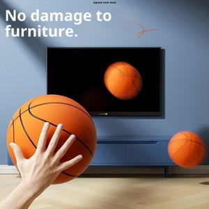 Ballons <span class=keywords><strong>de</strong></span> <span class=keywords><strong>basket</strong></span> silencieux-taille 7, 5 et 3 avec texture 3D | Ballons <span class=keywords><strong>de</strong></span> <span class=keywords><strong>basket</strong></span> intérieurs silencieux en mousse dribble pour l'entraînement | <span class=keywords><strong>Rebond</strong></span> silencieux - Product Image 4