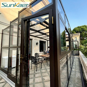 Nuevo diseño que promueve Sunroom Sunrooms Casas de vidrio Cubierta de patio Outdoor Sunroom Casas de vidrio Diseño de patio 3D - Product Image 1