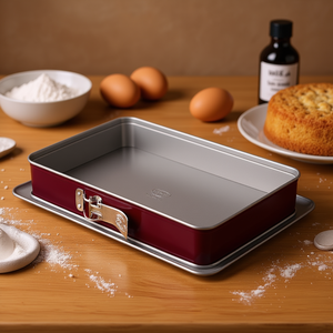 Dr. Oetker Rectangular Springform Pan 38 X 25 Cm Bicolor <b>Bakeware</b> For Cake Baking - Product Image 3