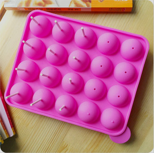 20 fori stampi in Silicone <span class=keywords><strong>per</strong></span> palline di cioccolato Candy Maker strumento di cottura fai da te stampo <span class=keywords><strong>per</strong></span> lecca-lecca in Silicone - Product Image 4