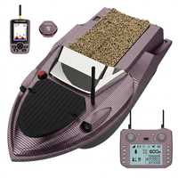 Bateau à appât télécommandé Flytec V080 800M 3KG 180 points GPS Retour automatique 2 heures de contrôle Fibre de carbone Sonar GPS Détecteur de poissons 12V