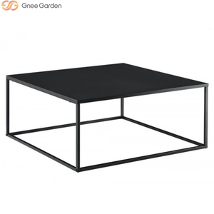 Mesa de Centro Moderna para Exteriores de Acero Corten con Recubrimiento en Polvo para Uso en Todas las Estaciones en Jardines - Product Image 2