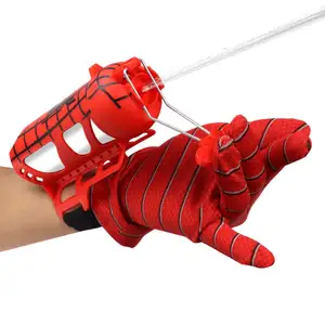Hot sales Spider Toys Plastic Cosplay Wall Attachable Sucker Launch Costume Toys Spider-man Web Shooter Educational Toys