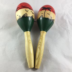 Martillos de arena de percusión Orff de madera con patrón de bosque de cocos, par para aprendizaje musical y entrenamiento de ritmo - Product Image 3