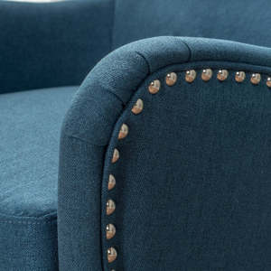 Sillón Wingback de ocio de madera maciza con respaldo alto de Estilo Vintage <span class=keywords><strong>para</strong></span> sala de estar, dormitorio, hotel o villa - Product Image 4