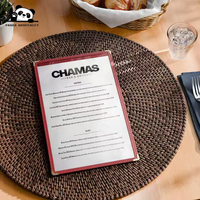 Porte-menu personnalisé, pochette pour menu de café, bar, restaurant, avec poches transparentes