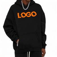 Sweat à capuche en coton pour homme, logo OEM/ODM personnalisé, tricoté, de haute qualité, streetwear, dernières tendances, sweat à capuche surdimensionné pour homme