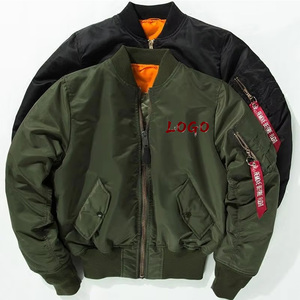 Áo khoác phi công MA-1 có logo tùy chỉnh, mùa xuân thu, chống gió, chống nước, áo khoác bomber ngoài trời dành cho nam - Product Image 1