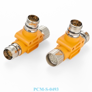 Cable Divisor en T para Servomotor <span class=keywords><strong>M23</strong></span>, Conector Circular en T de 12 Pines, 17 Pines, 19 Pines, Enchufe, Sensor de Codificador, Actuador - Product Image 6