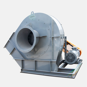 Y6-41C Industrial Centrifugal Fan Cast <b>Iron</b> Blades Steel Body Duct Mounting AC Motor Grey Color OEM Customizable - Product Image 1
