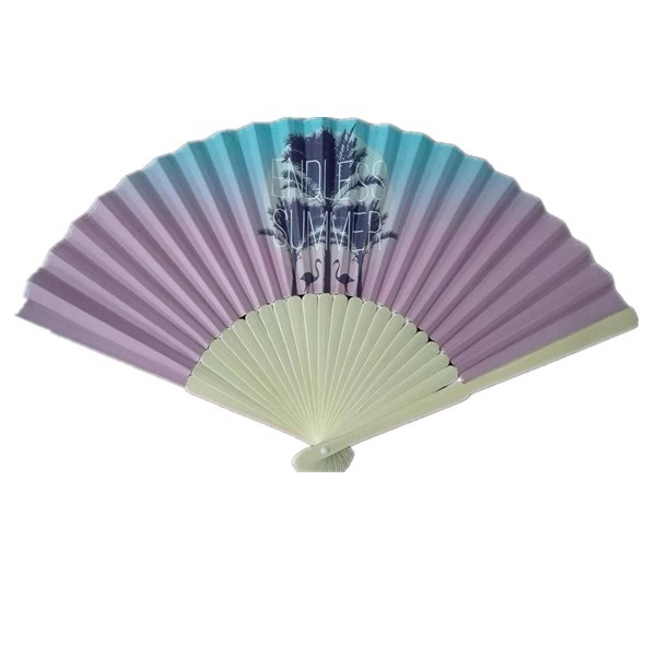 Bamboo Handheld Fan with Paper or Silk Fabric